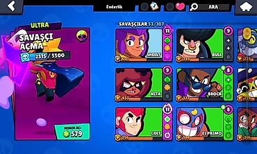 Məhsul: Brawl Stars oyun hesabı Xüsusiyyətlər: - Kupa: 20,722+ -