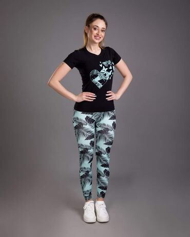 Gornji i donji deo: 2XL (EU 44), 3XL (EU 46), 4XL (EU 48), Leopard, krokodil, zebra, Sa ilustracijom, Geometrijski — 16