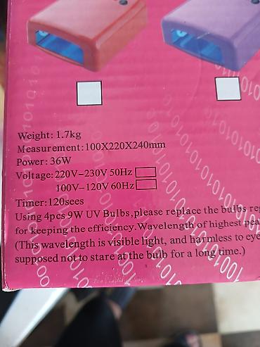 uv printer: 36W UV Dırnaq Gelləri Quruducu Lampa – NEW 818 - Güc: 36W - Lampalar — 2