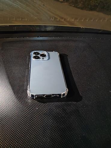 липучки для телефона: IPhone 13 Pro, Б/у, 128 ГБ, Голубой, Чехол, 100 % — 1
