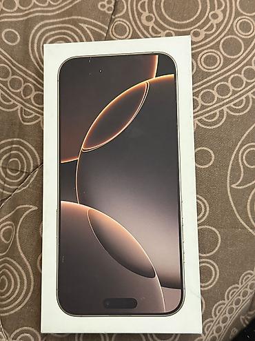 iphone 18 pro: IPhone 16 Pro Max, 256 GB, Desert Titanium, Barmaq izi, Sənədlərlə, Face ID — 7