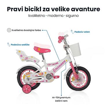 decathlon papuce: Dečija bicikla 12'' Ice-cream roze – SM-1 Šifra proizvoda: SM-1 12'' — 5