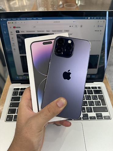 IPhone 14 Pro Max, Б/у, 1 ТБ, Deep Purple, Защитное стекло, Чехол, 84 % at lalafo.kg IPhone 14 Pro Max, Б/у, 1 ТБ, Deep Purple, Защитное стекло, Чехол, 84 %