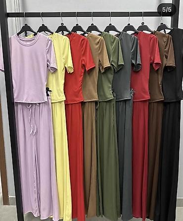 deichmann torbe: Komplet– kratka majica i široke pantalone trenerke donji deo. -Pamuk — 5