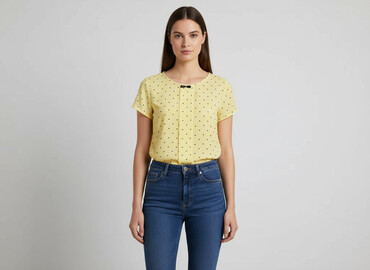bluzki z kokardą na ramieniu: Women's blouse, size M