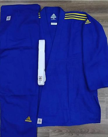 mizuno: Кимоно для дзюдо (джиудоги) с поясом - Цвета: синий и белый - Бренды — 2