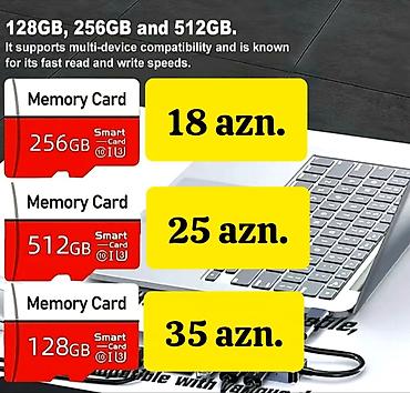 Foto və videokameralar: YENİ - YADDAŞ KARTLARI satılır. + ADAPTER❗️ MEMORY CARD: 32 gb — 3