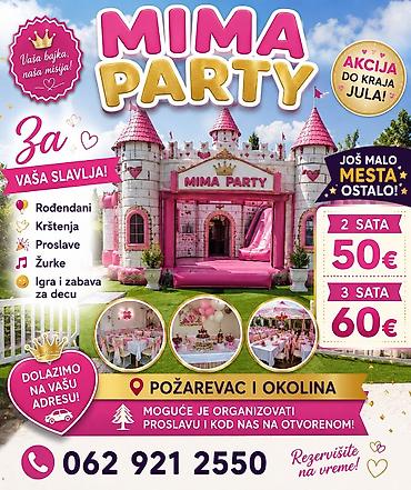 stolice jysk: MIMA PARTY – tematski plavi „dvorac” za dečije proslave - Idealno za — 2
