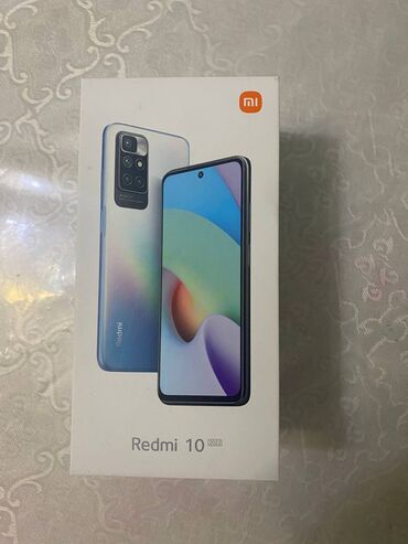 телефоны xiaomi redmi 10 с: Xiaomi, Redmi 10, Б/у, 128 ГБ, цвет - Голубой, 2 SIM