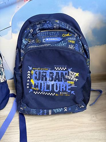 uşaq çantaları: Gabol “Urban Culture” məktəb çantası Səliqəli istifade olunub.Ela — 2