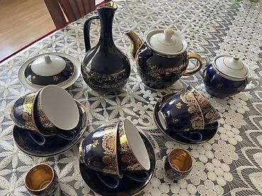 fırst class cay: Çay dəsti, rəng - Göy, Farfor, 6 nəfərlik — 1