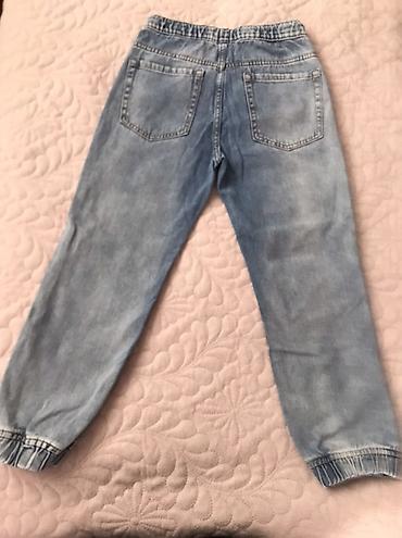 jogger şalvar: Uşaq cins jogger şalvarı - Model: Jogger - Rəng: Açıq mavi (yüngül — 2