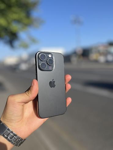 IPhone 15 Pro, 256 GB, Black Titanium, Simsiz şarj, Face ID lalafo.az -da IPhone 15 Pro, 256 GB, Black Titanium, Simsiz şarj, Face ID