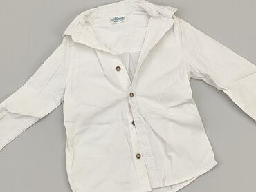 bluzki chłopięce z długim rękawem 134: Сорочка 2-3 р., стан - Хороший, візерунок - Однотонний, колір - Білий