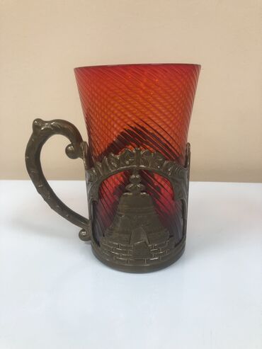 Sikkələr: Antik stekan ve altdigi sovet dovrune aid moskva hec ishlenmeyib ideal — 9