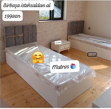 yataq tək: Çarpayı yeni tək nəfərlik