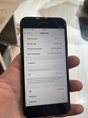 Apple iPhone: IPhone 8, 64 GB, Qara, Barmaq izi — 6