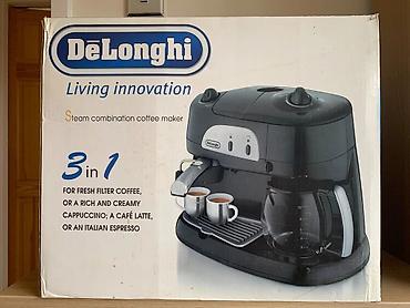 DeLonghi “Steam Combination Coffee Maker” – 3‑ü 1-də kofe aparatı