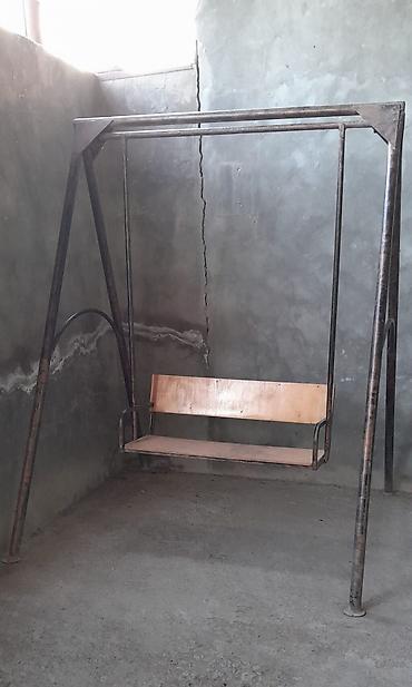 Yelləncəklər: İşlənmiş, Skamya-yelləncəl, Zontiksiz, Metal — 1