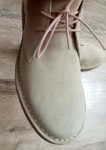 Botinkalar: Bej rəngli süet desert çəkmələri -Yenidir geyinilmeyib.(xaricden — 3
