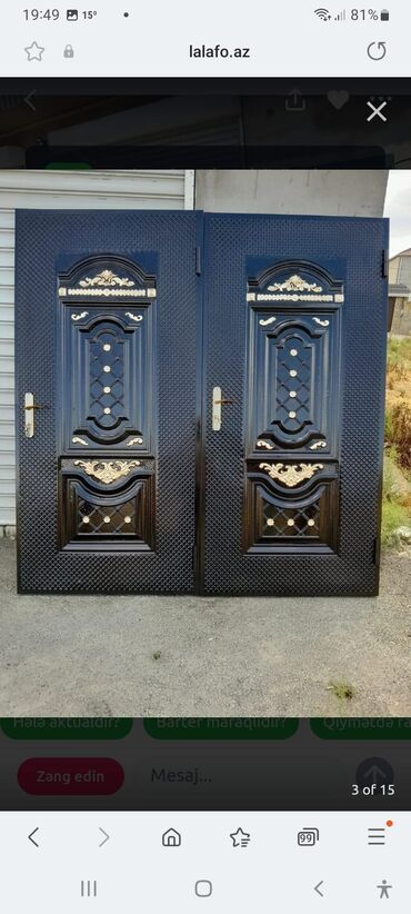 Giriş qapıları: Yeni Giriş qapısı Zamok və çərçivə ilə, Zəmanətli, Ödənişli quraşdırma, Ünvandan götürmə, Ödənişli çatdırılma, Rayonlara çatdırılma — 4