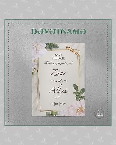 usta yeri: Dəvətnamə dizaynı – “Save the Date” kolleksiyası 💌 Toy dəvətnamələri — 3