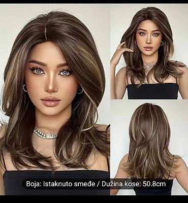 Perike i klipse: Perike – različiti modeli i boje - Tip: ravne duge perike za žene i — 9