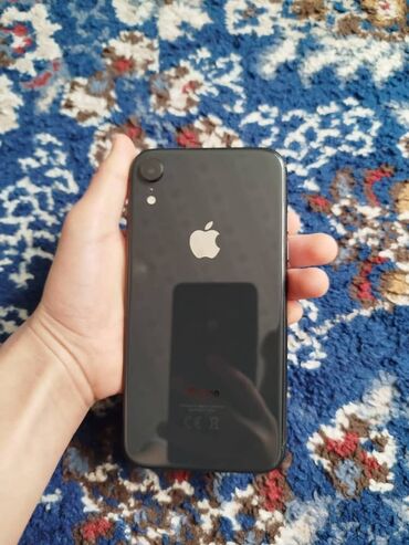 Apple iPhone: IPhone Xr, Б/у, 64 ГБ, Черный, Кабель