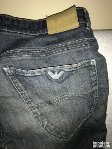 Farmerke: ARMANI jeans farmerice 33 100% cotton Polustruk 45cm duzina 110cm — 8