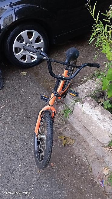 teker velosiped: Uşaq velosipedi – Tooba brendi - Rəng: narıncı gövdə, qara sükan və — 2