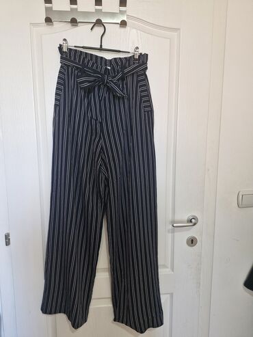 bele kozne pantalone: Trousers H&M, M (EU 38), color - Multicolored