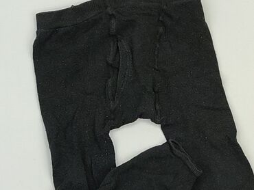 legginsy czarne skorzane: Leggings, 12-18 months, condition - Fair