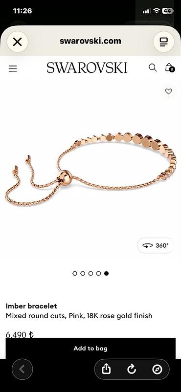 Aksesuarlar: Bilərzik, Swarovski, Çəhrayı qızıl — 6