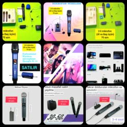 Mikrofonlar: Yeni Simsiz (Bluetooth) Mikrofon Ünvandan götürmə — 24
