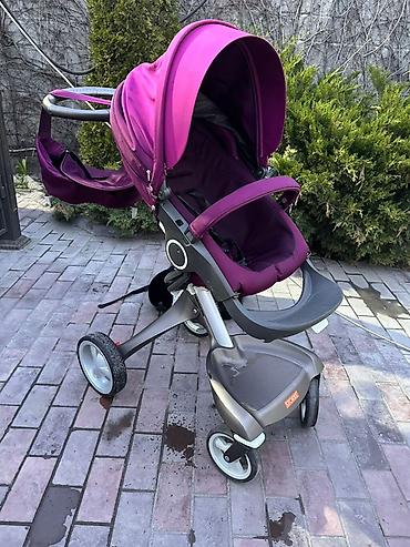 xplory x stokke: Коляска, Stokke, цвет - Фиолетовый, Б/у — 1