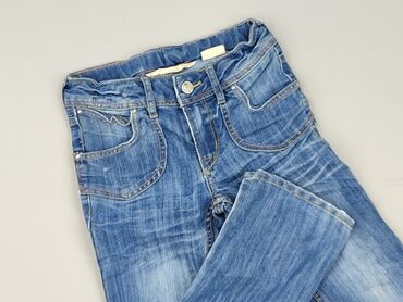 cropp jeansy skinny: Spodnie jeansowe, 7 lat, 116/122, stan - Dobry