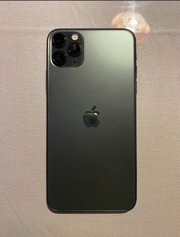 iphone 11 pro max синий: IPhone 11 Pro Max, Колдонулган, 64 ГБ, Каптама, 76 %