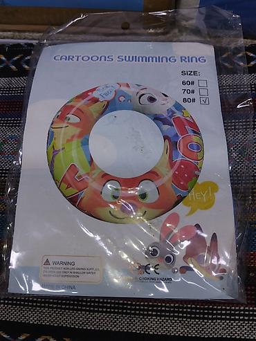 Детский надувной круг для плавания Cartoons Swimming Ring. - Яркий