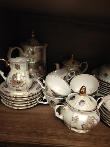 Mətbəx aksesuarları: Çay dəsti, Farfor, Madonna, 6 nəfərlik, Almaniya