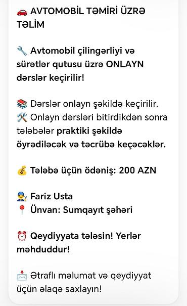 Usda olmaq isdiyenler buyurun yararlanın uğurlar sizi gözdəyir