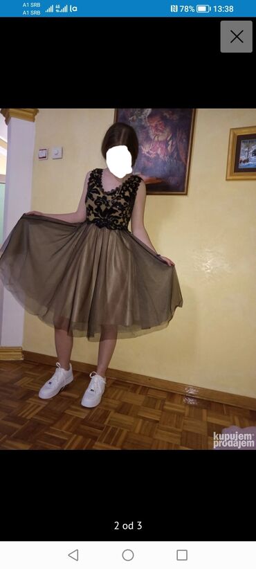 haljine za pokrivene novi pazar: S (EU 36), bоја - Braon, Večernji, maturski, Na bretele