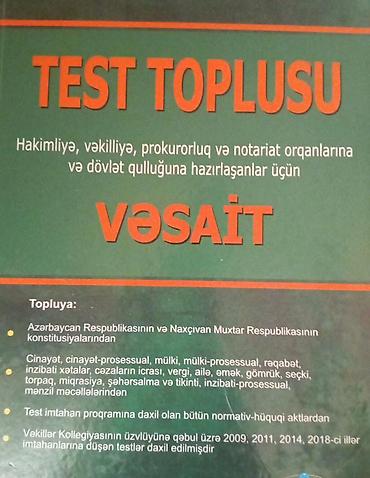 Testlər: TEST TOPLUSU – hüquq sahələri üzrə hazırlıq vəsaiti Təyinatı: - — 1
