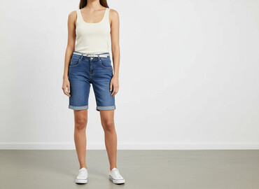 szorty jeansowe damskie szerokie: Jeanswear, Szorty damskie, rozmiar S