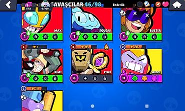 Kolleksiya kartları: Brawl Stars oyun hesabı - Profil: “KARA \ güclü”, ID etiketi — 13
