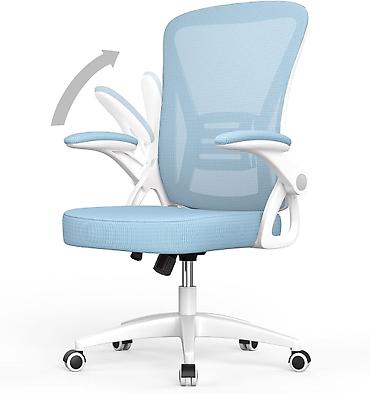 ruckice za namestaj: Ergonomska kancelarijska stolica sa mrežastim naslonom i sklopivim — 6