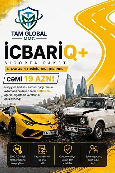 Другие автоуслуги: Xidmət: Avtomobil sığortası paketləri (İcbari Q+ və Kasko kampaniyası) — 1