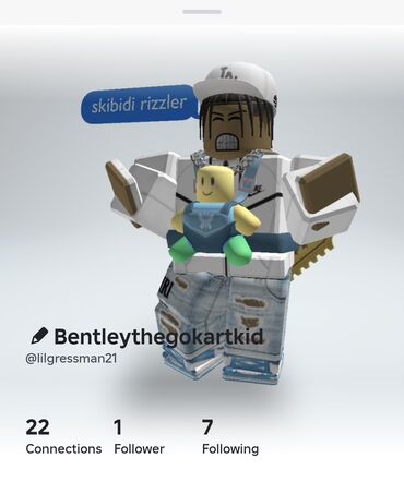 xbox live gold купить: Игровой аккаунт Roblox (профиль: Bentleythegokartkid, ник