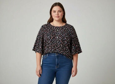 modne bluzki plus size: Жіноча блуза, розмір 4XL