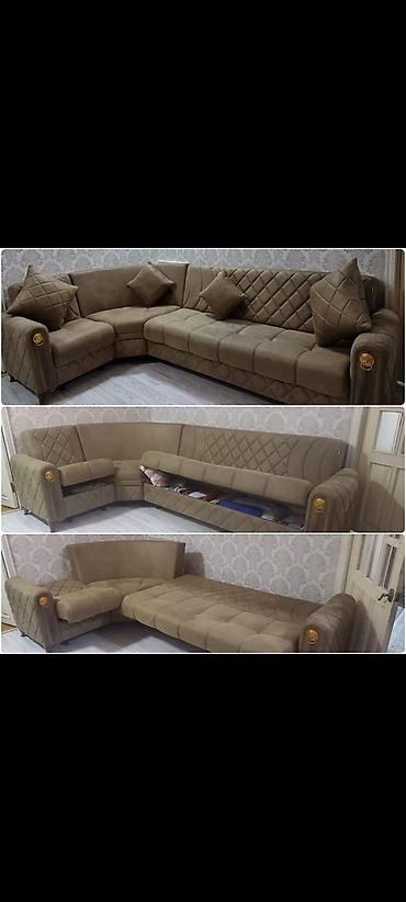 divan 60: Künc divan, İşlənmiş, Açılan, Bazalı, Çatdırılma yoxdur — 1
