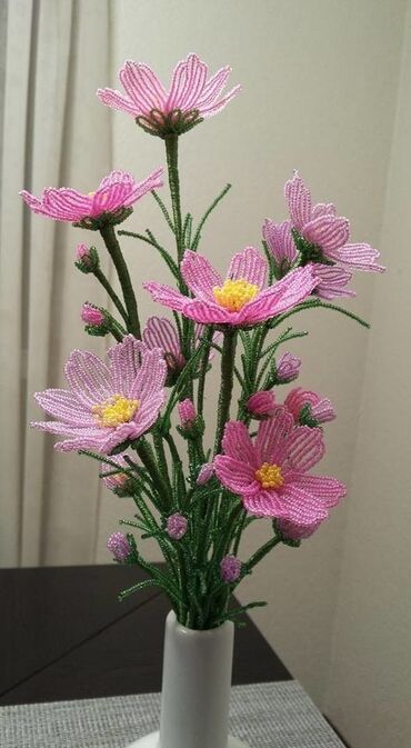 Декоративные цветы: Изготавливаю деревья и цветы из бисера все ручная работа. на — 8